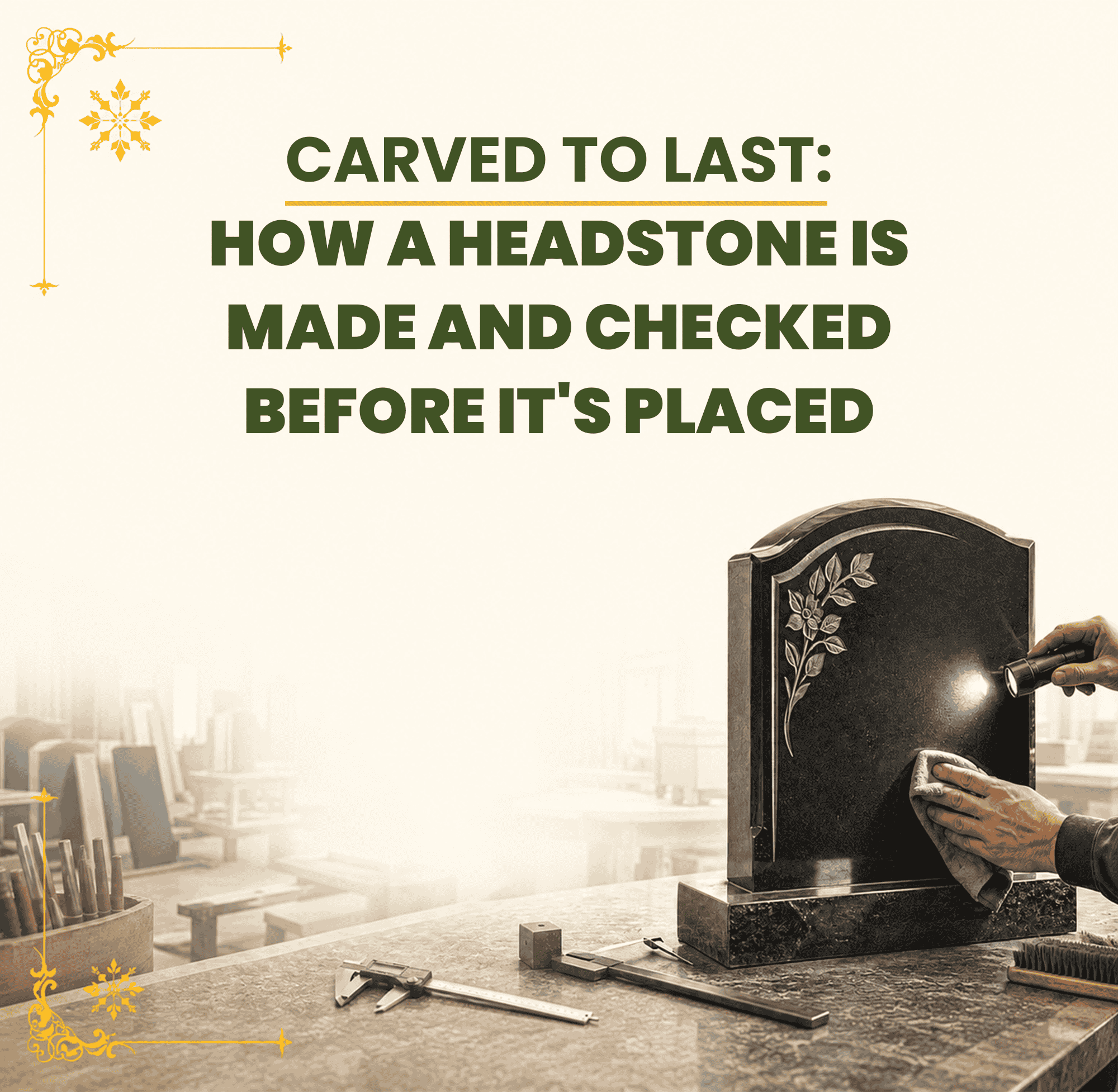 Carved to Last: How a Headstone Is Made and Checked Before It's Placed | EternityHeadstones