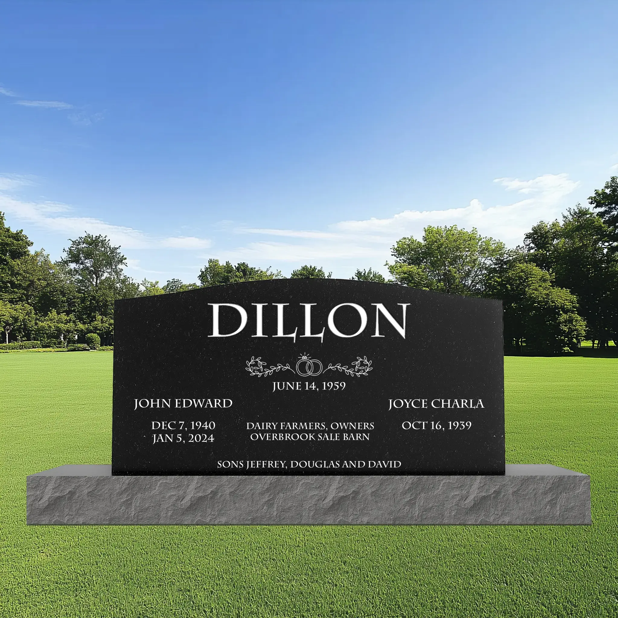 Headstone design proof | EternityHeadStones