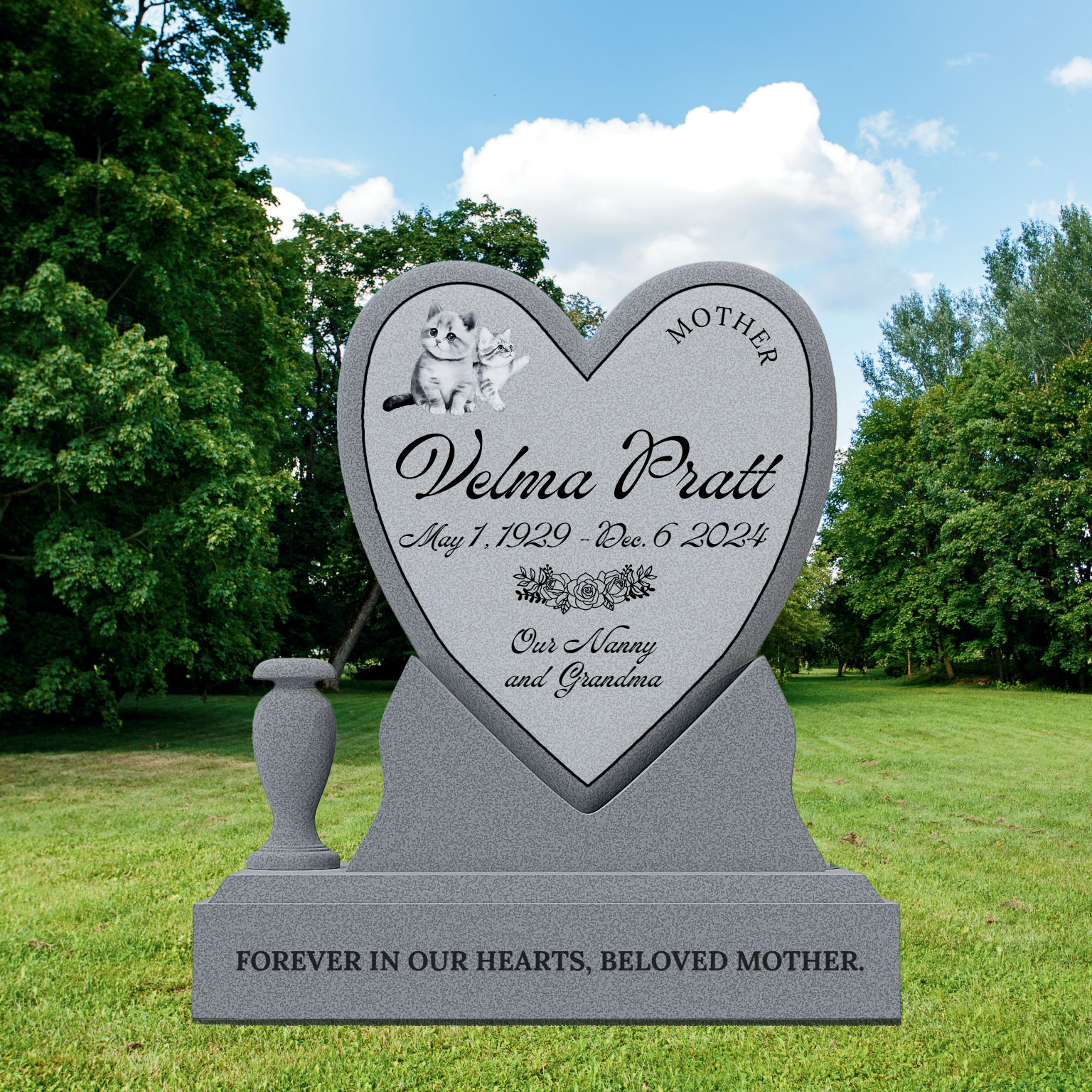 Headstone design proof | EternityHeadStones